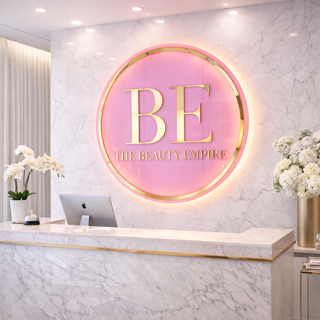 Logo en Acrílico Espejo Retroiluminado