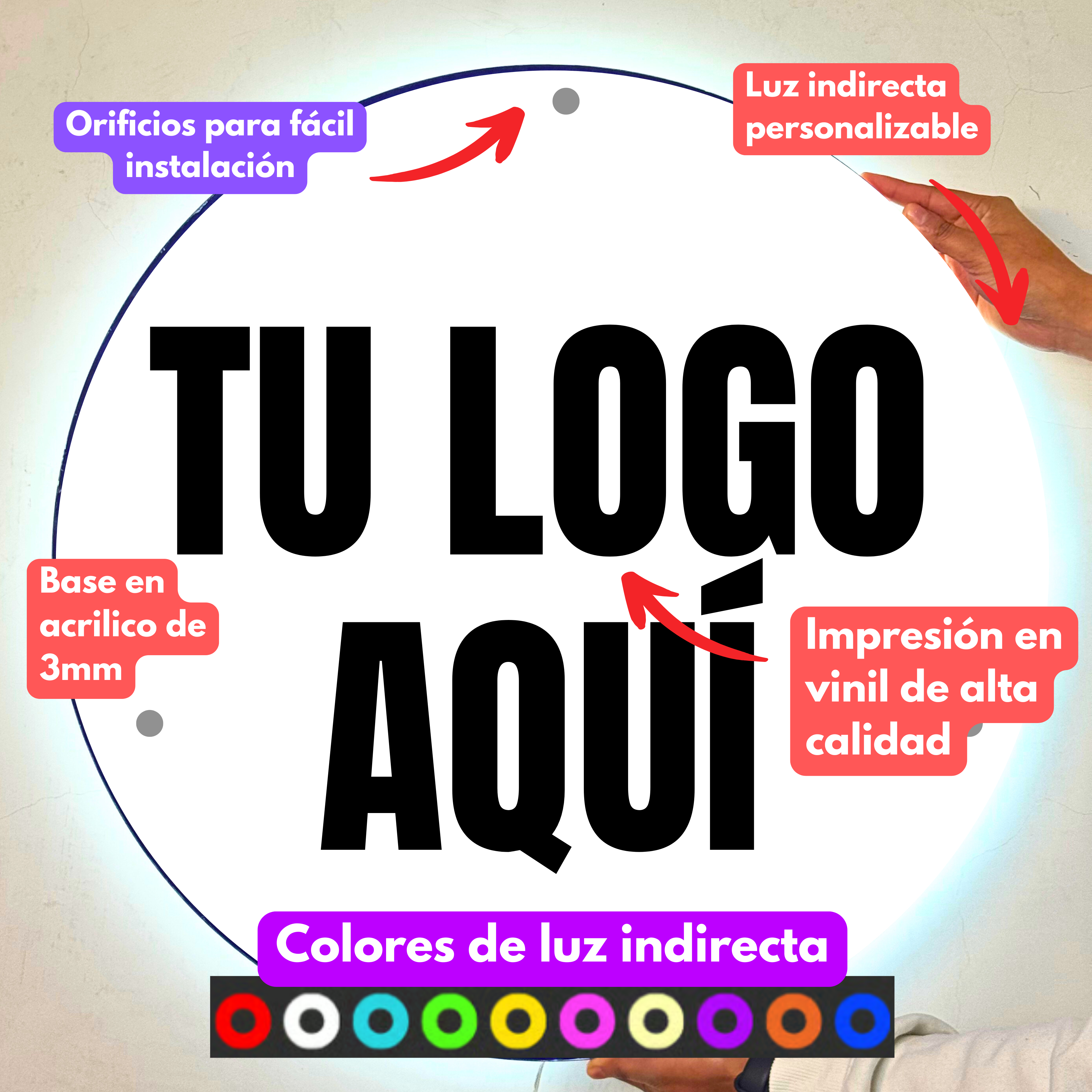 Logo Acrílico con Vinil