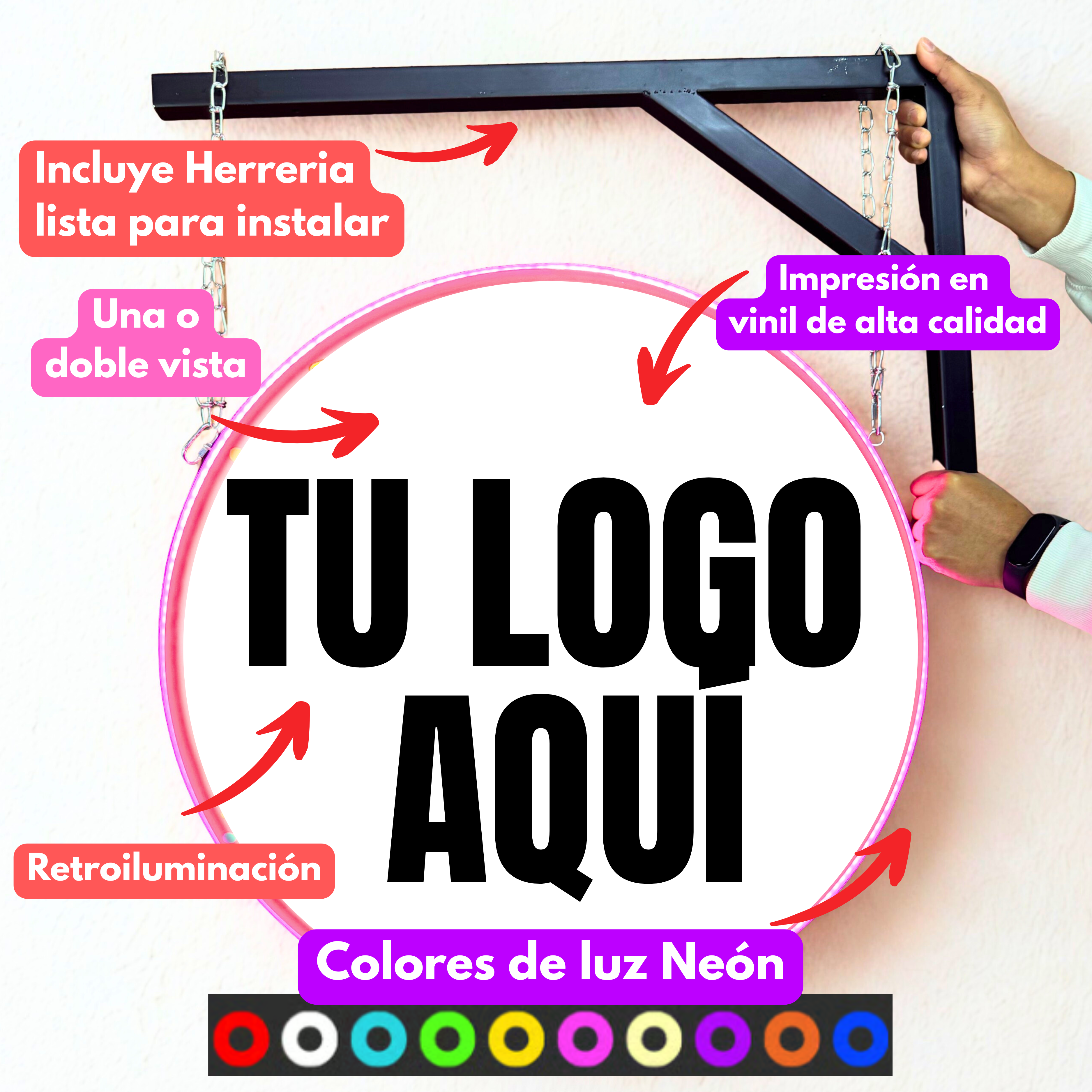Caja de Luz Slim para Personalizada